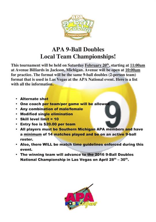 9Ball Scotch Doubles LTC!